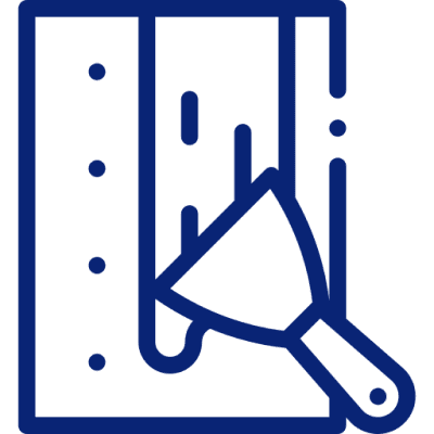 Magnifying glass inspecting a chart with an upward arrow on a dark blue background.